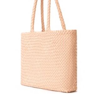 Milaner Italia Elena Woven Handbag - blush pink